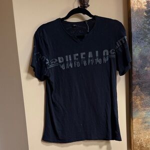Buffalo David Bitton Men's Graphic Black Tee